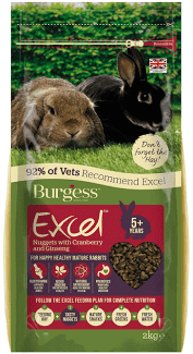 Burgess Mature Adult Rabbit Food 2kg